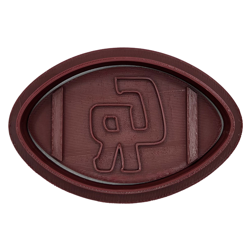 Cinco Ranch HS - Football Cookie Cutter with Stamp