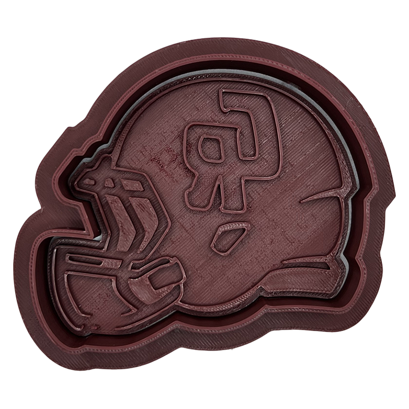Cinco Ranch HS - Helmet Cookie Cutter with Stamp