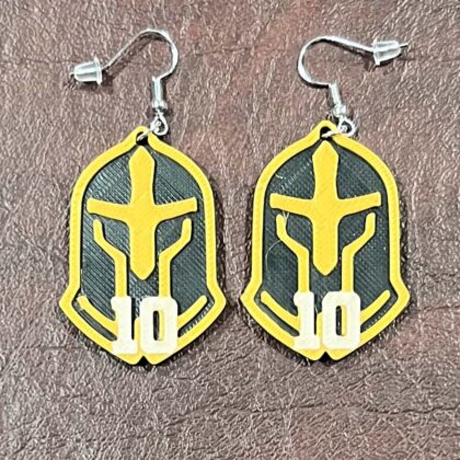 Jordan HS Earrings with Player Number