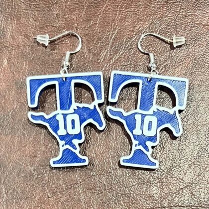 Katy Taylor Earrings with Player Number
