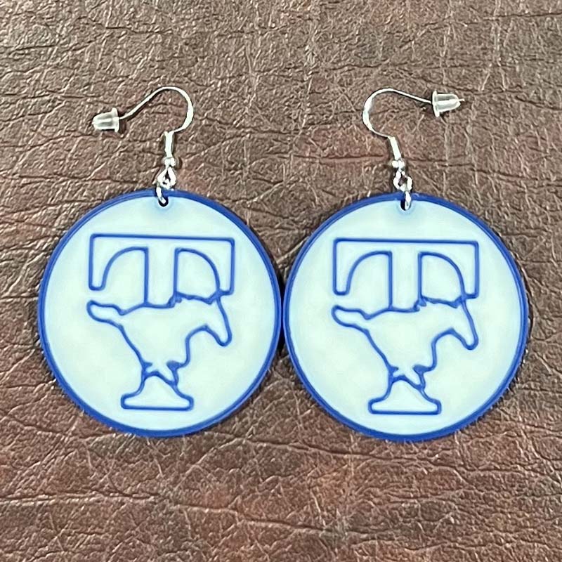 Katy Taylor Round Earrings - White