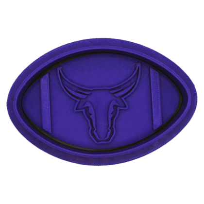 Morton Ranch HS - Football Cookie Cutter with Stamp