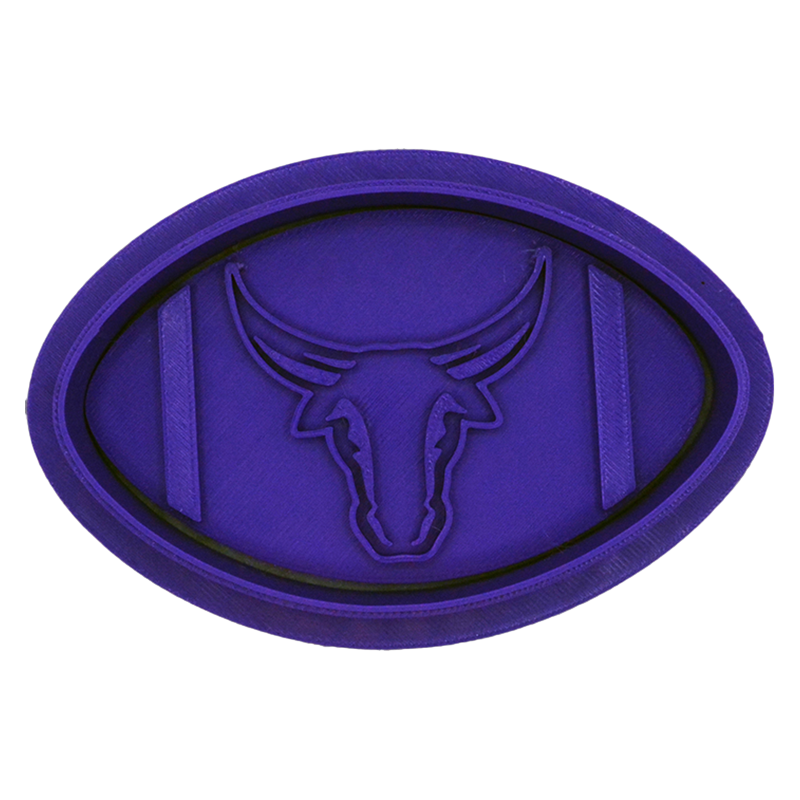 Morton Ranch HS - Football Cookie Cutter with Stamp