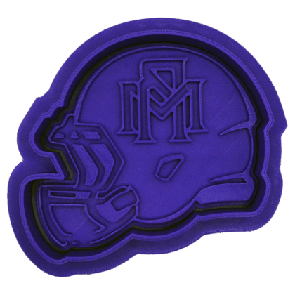 Morton Ranch HS - Helmet Cookie Cutter with Stamp