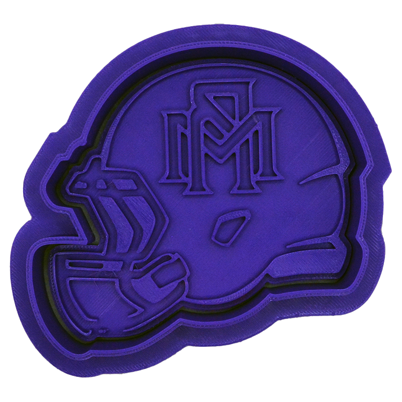 Morton Ranch HS - Helmet Cookie Cutter with Stamp