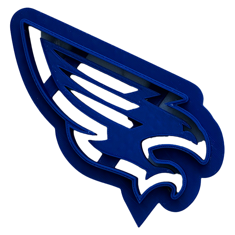 Katy Tompkins HS - Cookie Cutter with Falcon Stamp