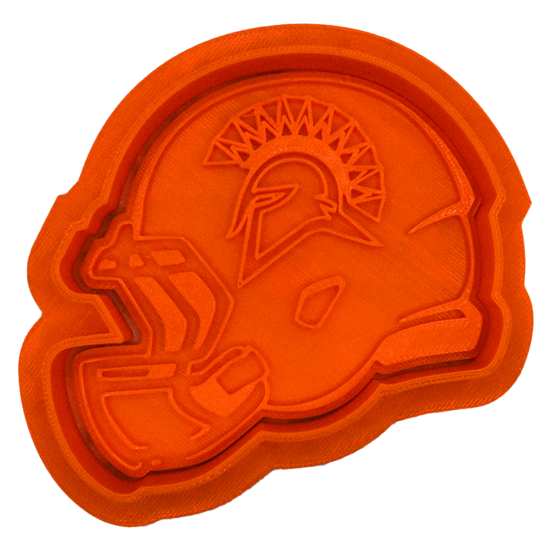 Seven Lakes HS - Helmet Cookie Cutter with Stamp