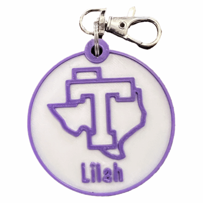 Tarleton State Personalized Backpack/Keyring Tag
