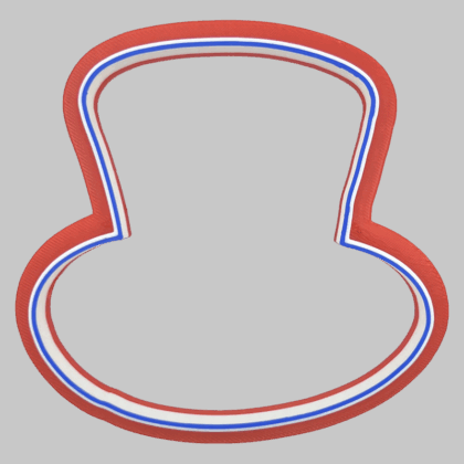 Uncle Sam Hat Cookie Cutter
