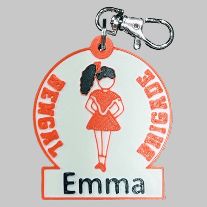 KHS Brigade Personalized Backpack/Keyring Tag