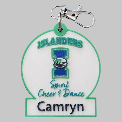 TAMU CC Spirit Personalized Backpack/Keyring Tag