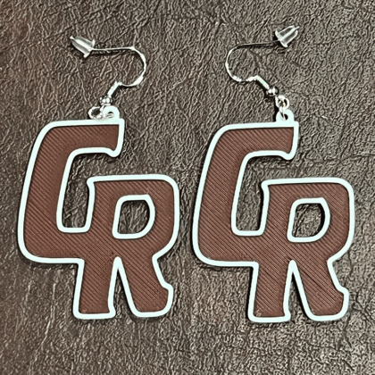 Cinco Ranch HS Letters Earrings