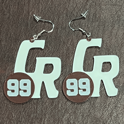 Cinco Ranch HS Earrings with Player Number