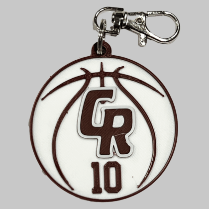 Cinco Ranch Basketball Personalized Backpack/Keyring Tag