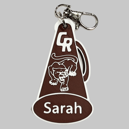 Cinco Ranch Cheer Personalized Backpack/Keyring Tag