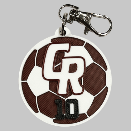 Cinco Ranch Soccer Personalized Backpack/Keyring Tag