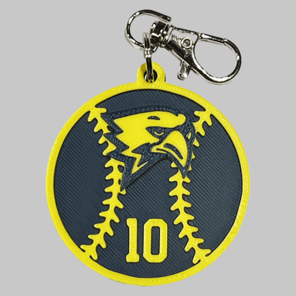 Freeman HS Baseball/Softball Personalized Backpack/Keyring Tag