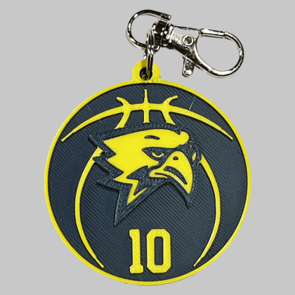 Freeman HS Basketball Personalized Backpack/Keyring Tag