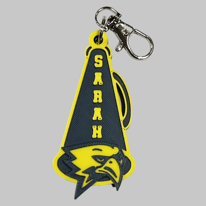 Freeman HS Cheer Personalized Backpack/Keyring Tag