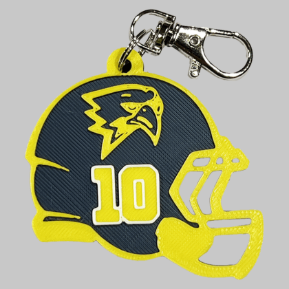 Freeman HS Football Personalized Backpack/Keyring Tag