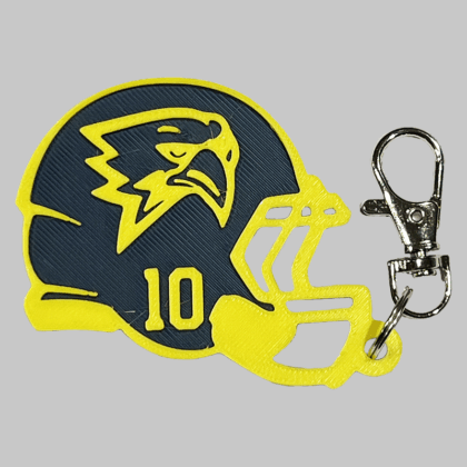 Freeman HS Football Personalized Backpack/Keyring Tag