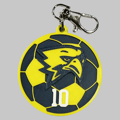 Freeman HS Soccer Personalized Backpack/Keyring Tag