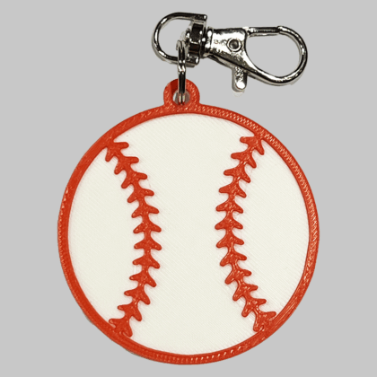 Baseball/Softball Backpack/Keyring Tag