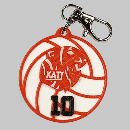 KHS Volleyball Personalized Backpack/Keyring Tag