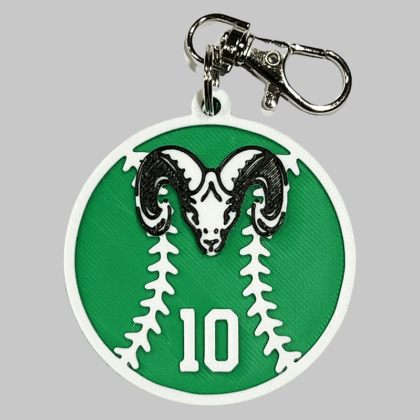 Mayde Creek Baseball/Softball Personalized Backpack/Keyring Tag