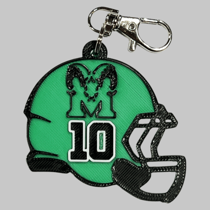 Mayde Creek Football Personalized Backpack/Keyring Tag