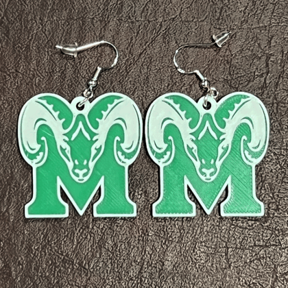 Mayde Creek HS Logo Earrings