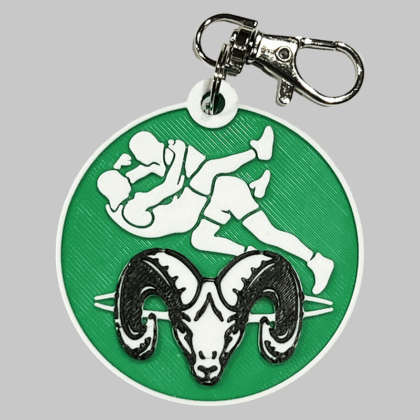 Mayde Creek Wrestling Backpack/Keyring Tag