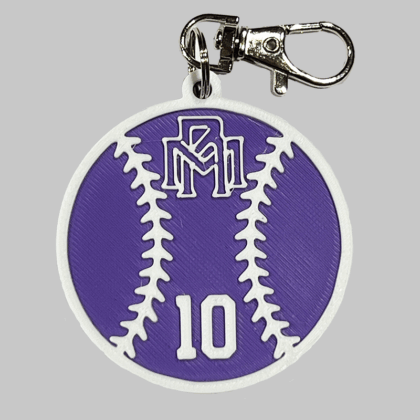 Morton Ranch Baseball/Softball Personalized Backpack/Keyring Tag