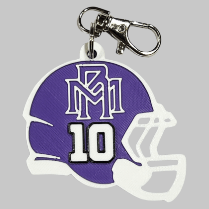 Morton Ranch Helmet Personalized Backpack/Keyring Tag