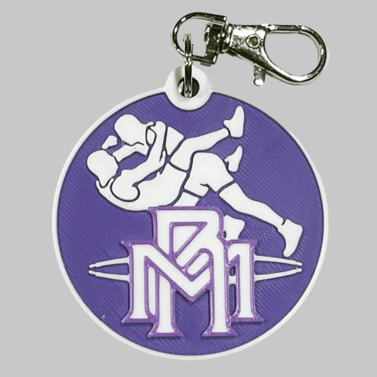 Morton Ranch Wrestling Backpack/Keyring Tag