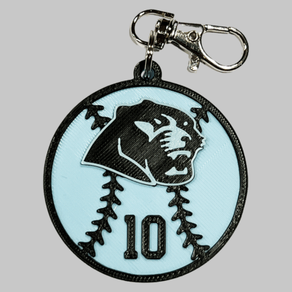 Paetow HS Baseball/Softball Personalized Backpack/Keyring Tag