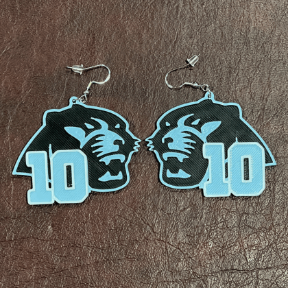 Paetow HS Earrings with Player Number