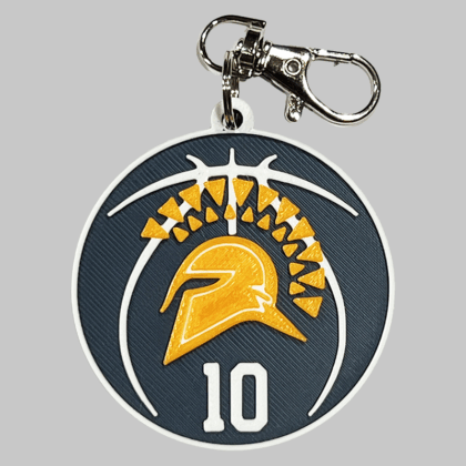 Seven Lakes HS Basketball Personalized Backpack/Keyring Tag
