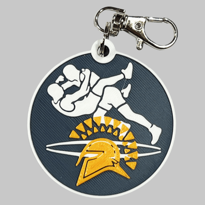 Seven Lakes HS Wrestling Backpack/Keyring Tag