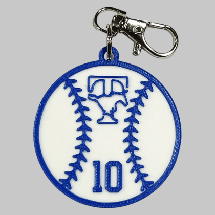 Taylor HS Baseball/Softball Personalized Backpack/Keyring Tag