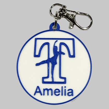 Taylor Dance Personalized Backpack/Keyring Tag