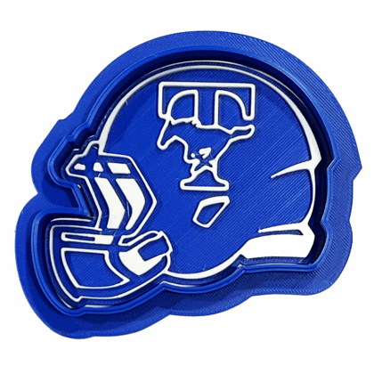 Katy Taylor HS - Helmet Cookie Cutter with Stamp