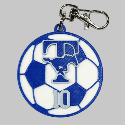 Taylor HS Soccer Personalized Backpack/Keyring Tag