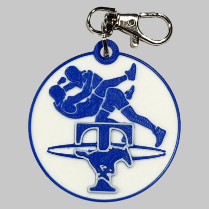 Taylor HS Wrestling Backpack/Keyring Tag