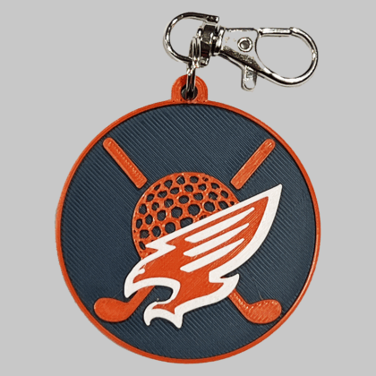 Tompkins HS Golf Backpack/Keyring Tag
