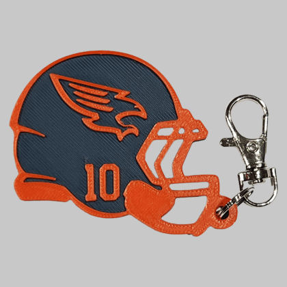 Tompkins Football Personalized Backpack/Keyring Tag