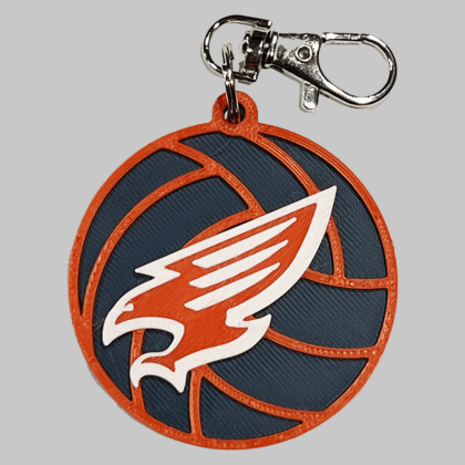 Tompkins HS Volleyball Backpack/Keyring Tag
