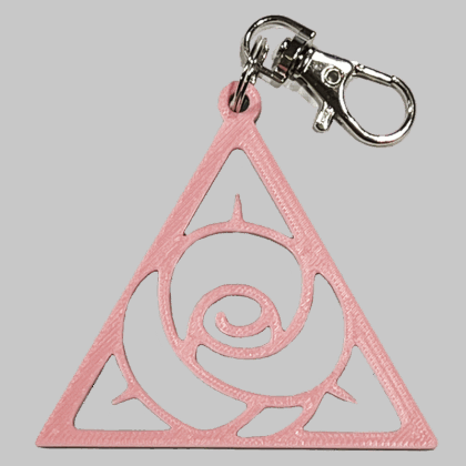 Delta Zeta Two-Color Backpack/Keyring Tag
