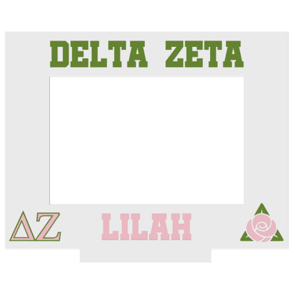 Delta Zeta Personalized 4x6 Picture Frame