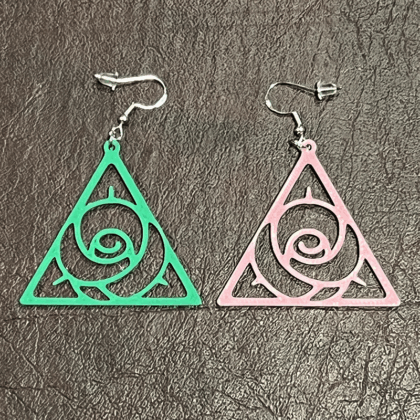 Delta Zeta Reversible Hollow Earrings